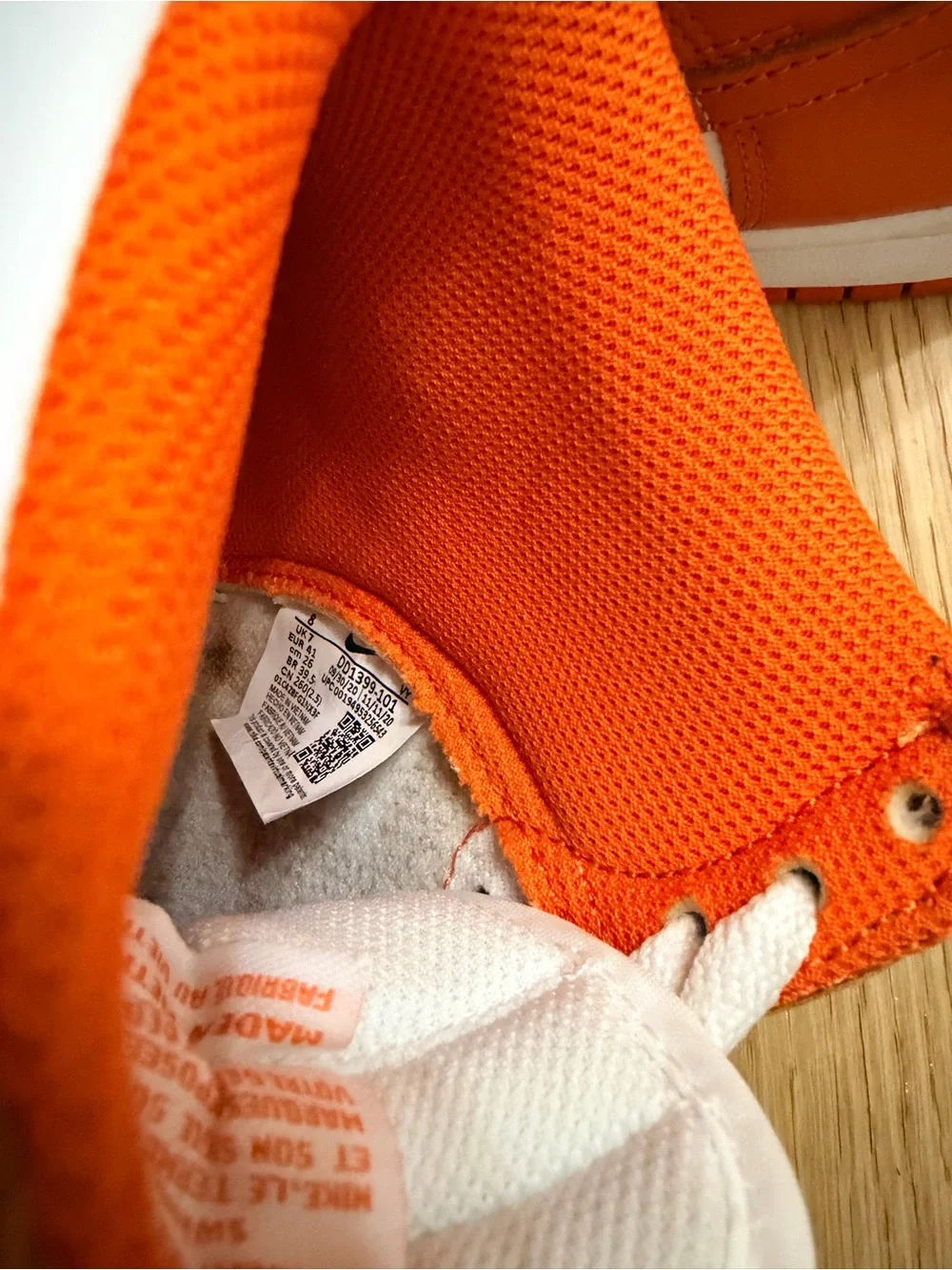 Nike Orange & White High-Top Sneakers (Men’s Size 8)